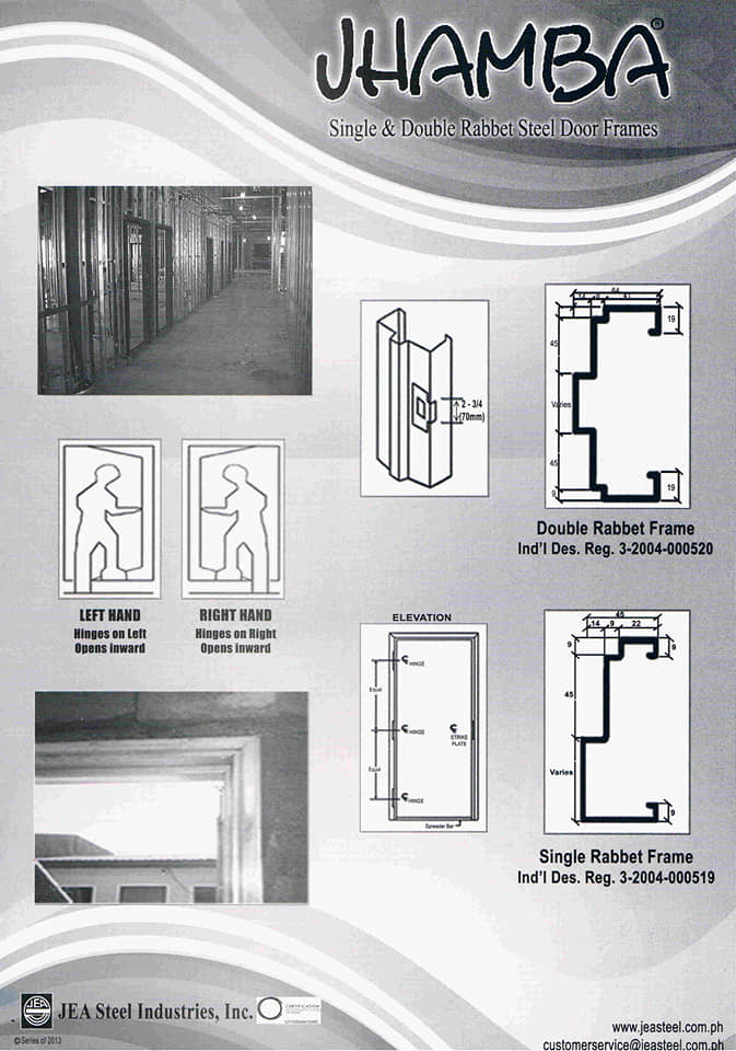 Metal Door Jamb Frames , Galvanized Door Jamb Frames by JEA Steel Industries, Inc.