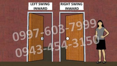 This is a guide to know the orientation of the steel door jamb frame. to identify left swing or right swing inward,